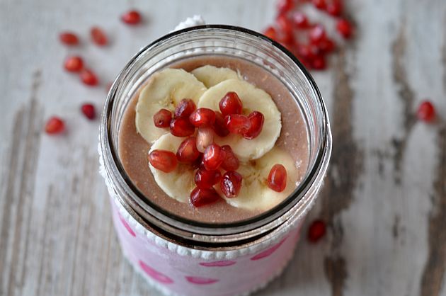 Koktajl z granatem i bananem Koktajl z granatem i bananem